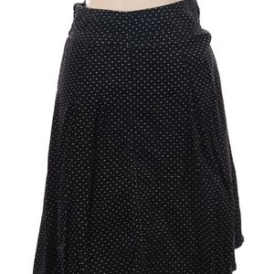 H&m a line skirt, corduroy like, polka dot